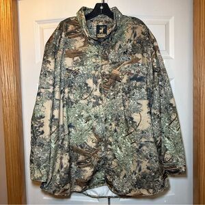 Camo Men's Outdoor Button Down Shirt Jacket- Desert Shadow Kings Outdoor World